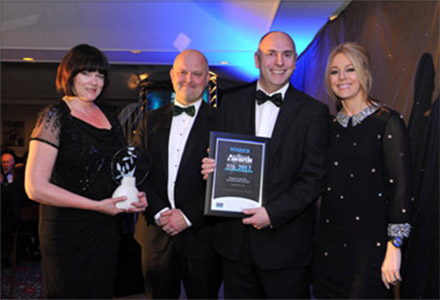 Arronbrook team collecting their award