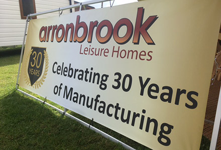 Arronbrook 30 years banner
